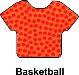 Siser Easy HTV Pattern Basketball 12"x12" Sheet - VEP-BASKETBALL-SHT